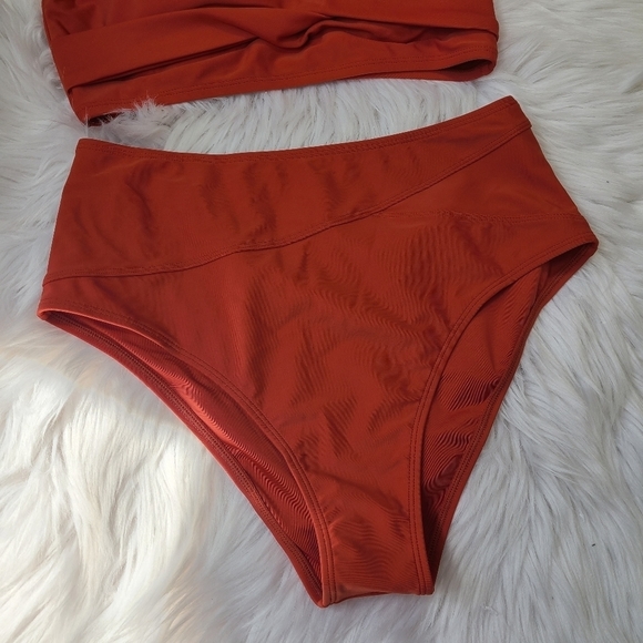 Marsala Twist High Waisted Bikini Sz L - Picture 16 of 16